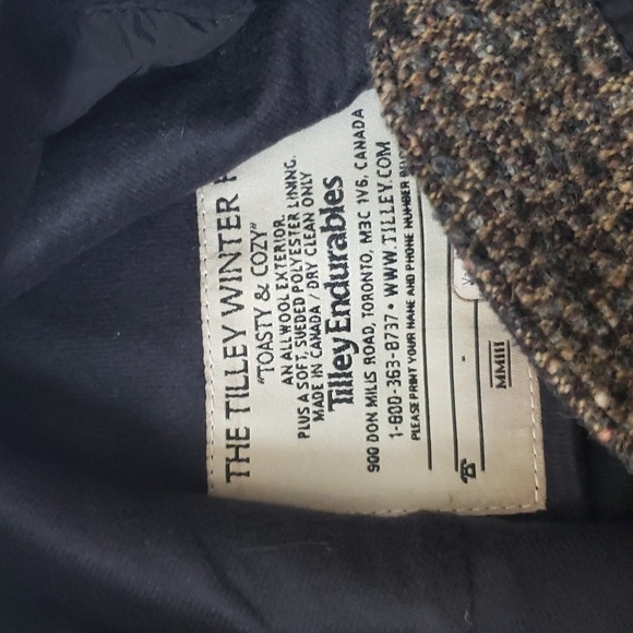 The tilley winter hat toasty and cozy wiol exterior vintage style 21" - Picture 5 of 6